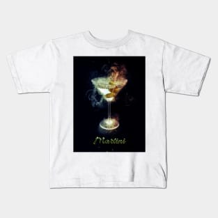 Martini Cocktail Drink Happy Hour Party Kids T-Shirt